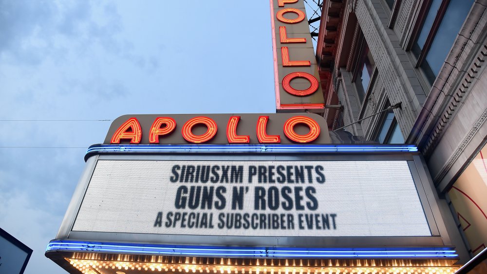 Apollo theater sign advertising Guns N' Roses