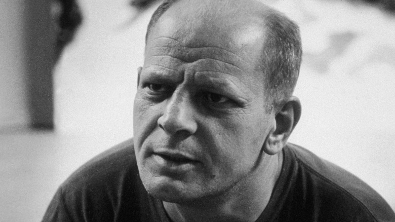 Jackson Pollock in studio