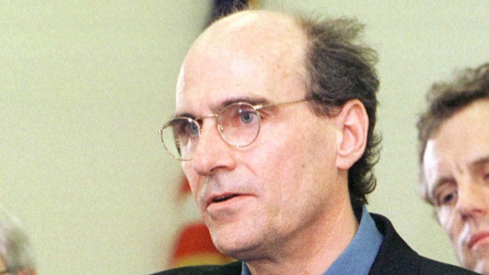 James Taylor looking serious
