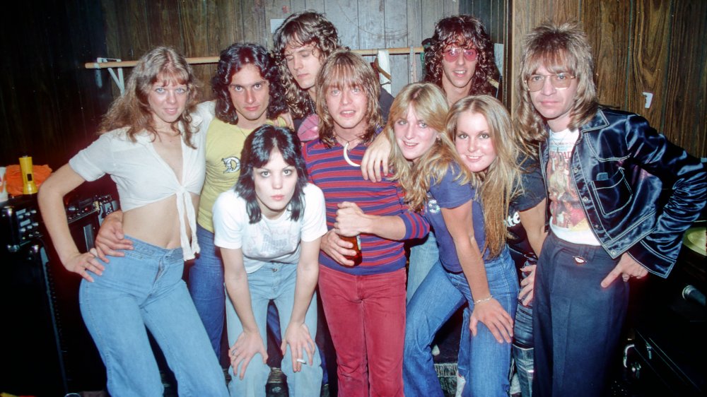 Runaways, 1976 with Rick Derringer and Rodney Bingenheimer