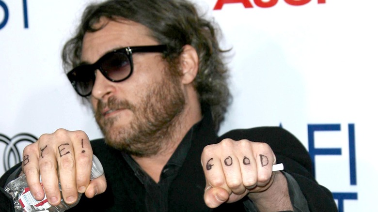 Joaquin Phoenix at premiere