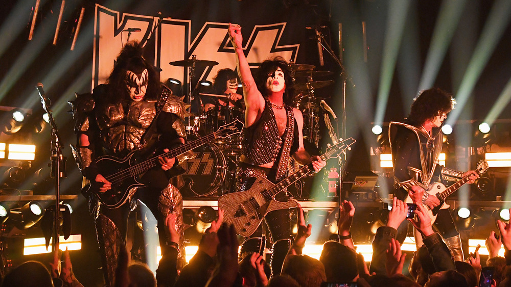 KISS on stage at concert