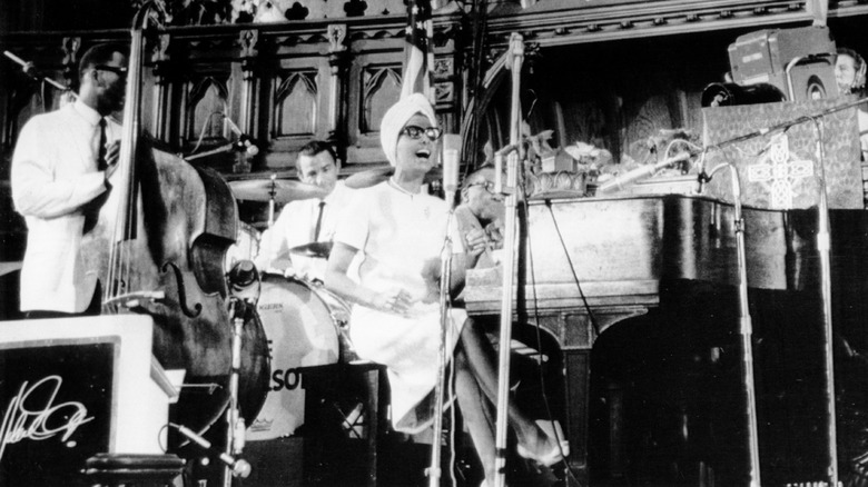 Lena Horne performing with band