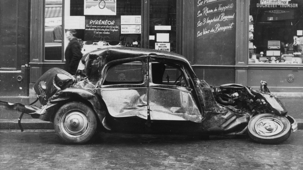 Wrecked car