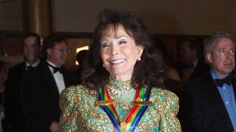 Loretta Lynn smiling at awards ceremony