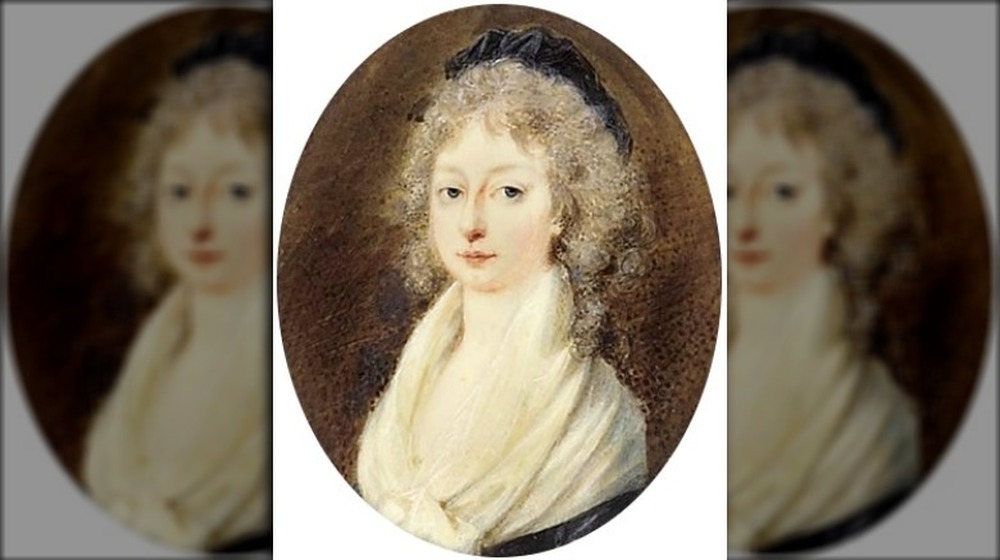 miniature of Marie Therese smiling 