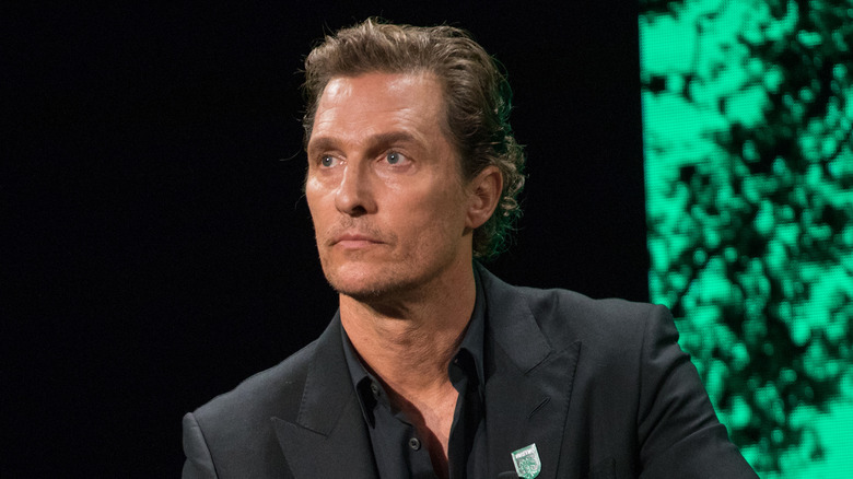 Matthew McConaughey not smiling