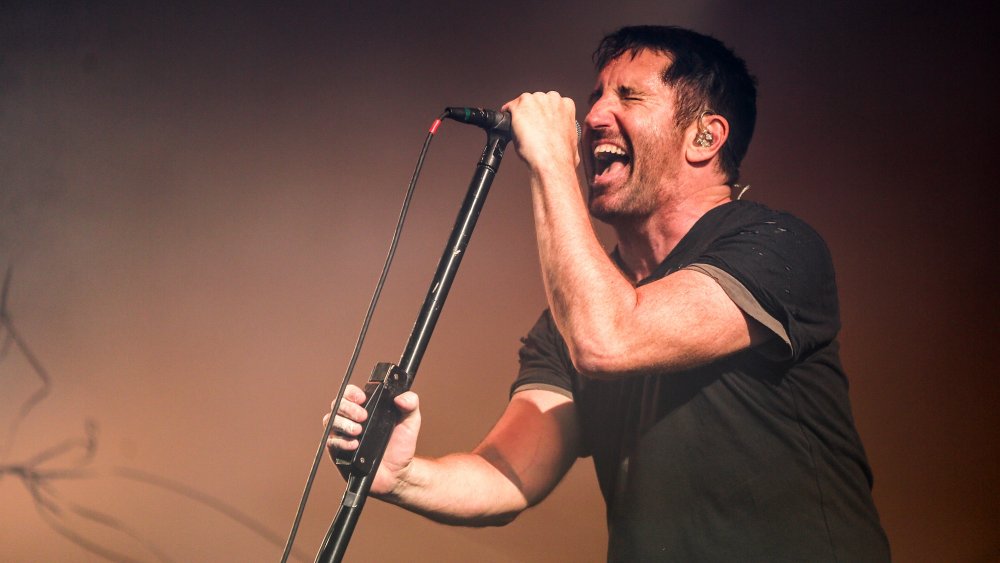 Trent Reznor performing