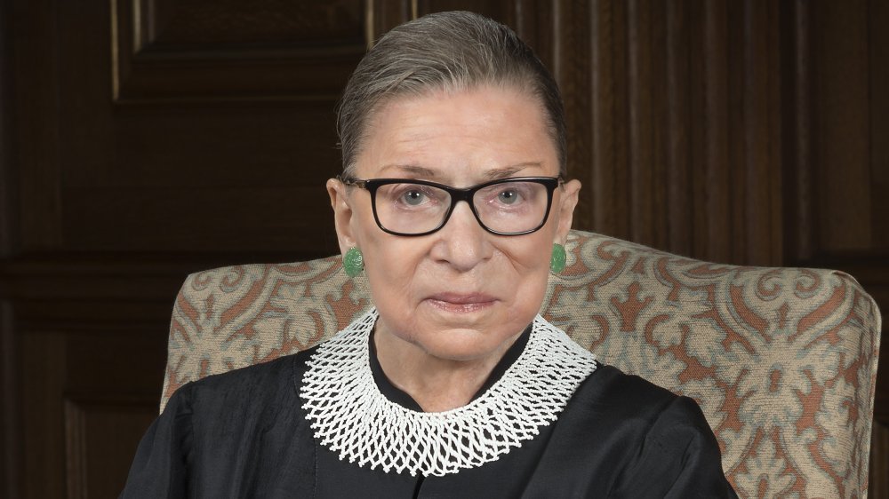 Justice Ruth Bader Ginsburg in her Supreme Court robes in 2016