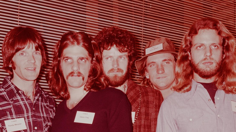 The Eagles line up in the 70s