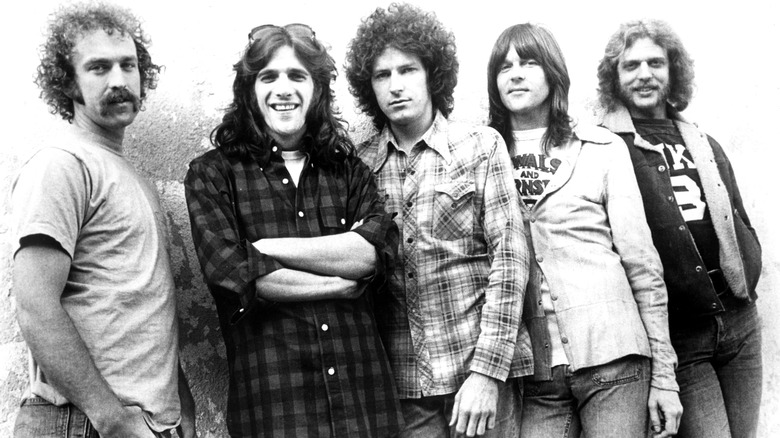 vintage black and white photo the eagles 