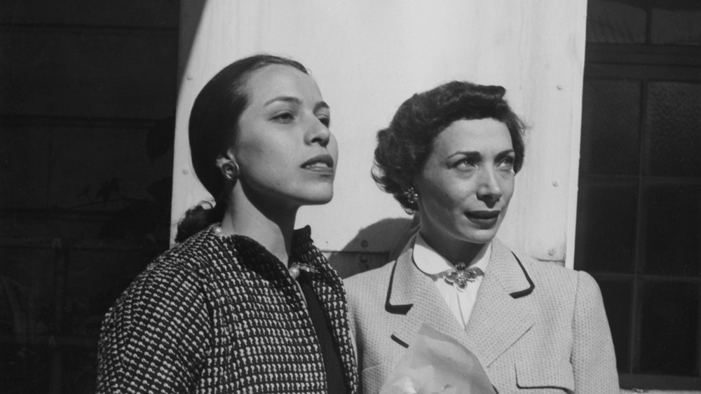Maria Tallchief and Nora Kaye looking off to the distance 
