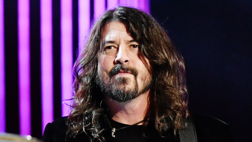 Dave Grohl looking serious