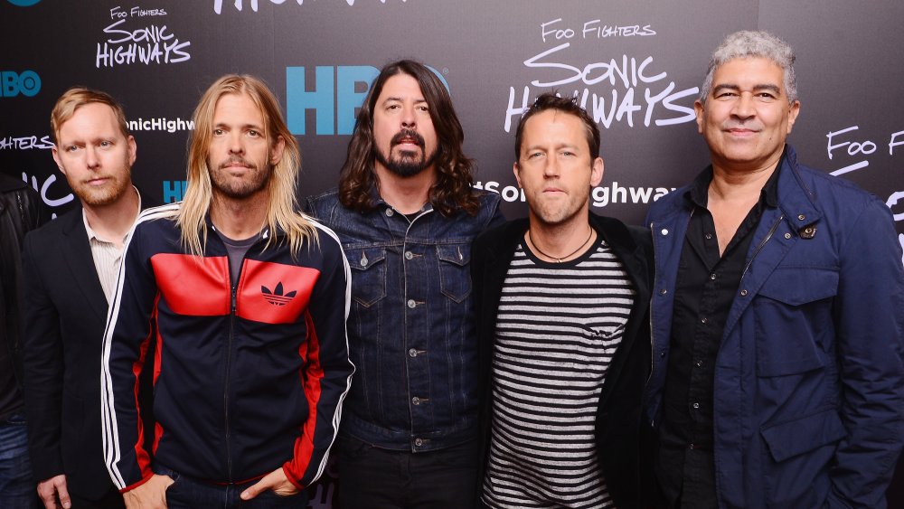 Foo Fighters standing together