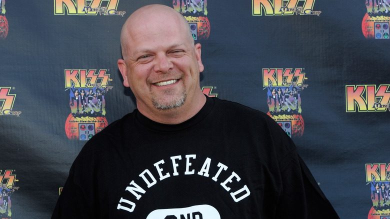 Rick Harrison at an amusement park opening