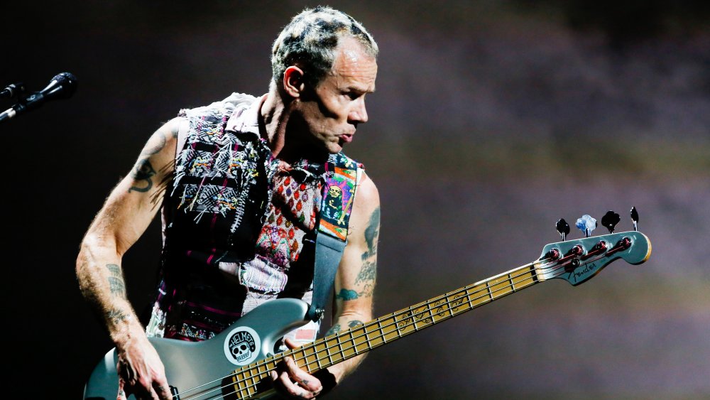 Flea playing bass