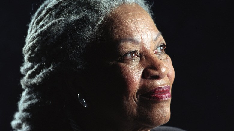 Toni Morrison looking into distance