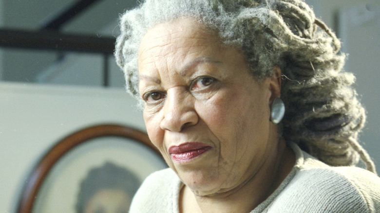 Toni morrison looking at camera