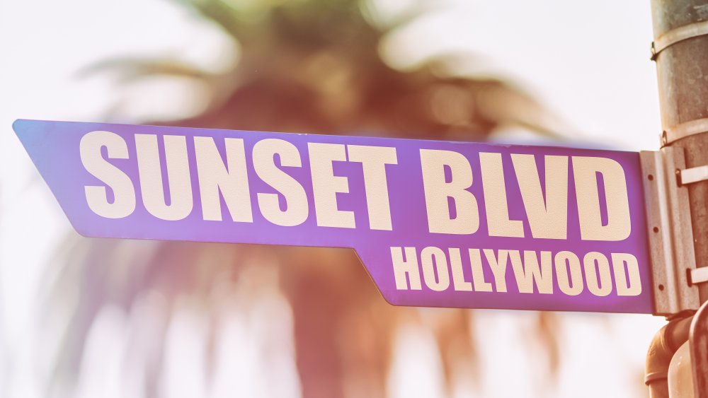 Sunset Boulevard street sign
