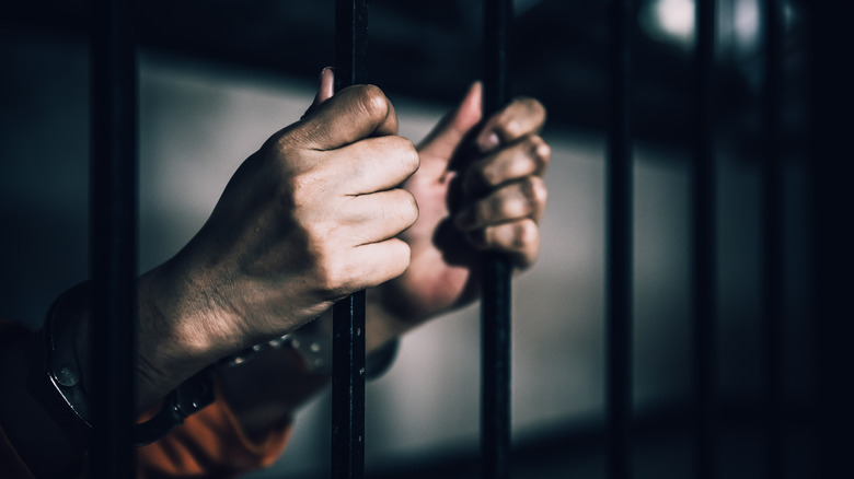 hands on prison bars
