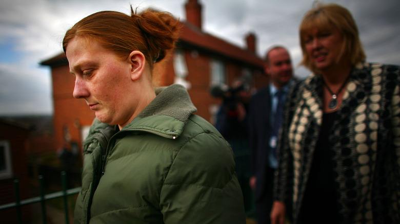 Karen Matthews looking down