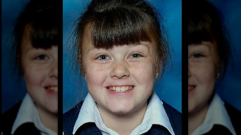 A school picture of missing 9-year-old Shannon Matthews