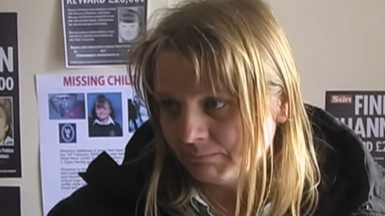 Julie Bushby moments after learning Shannon had been found safe and well