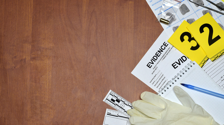 gloves and evidence