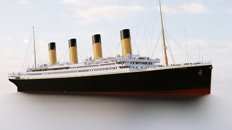 color rendering of titanic