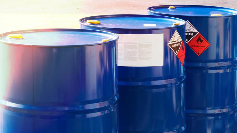 metal barrels