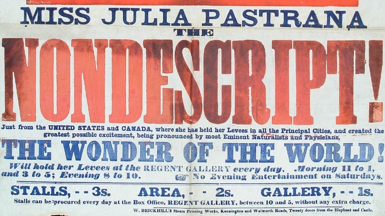 Julia Pastrana advertisement