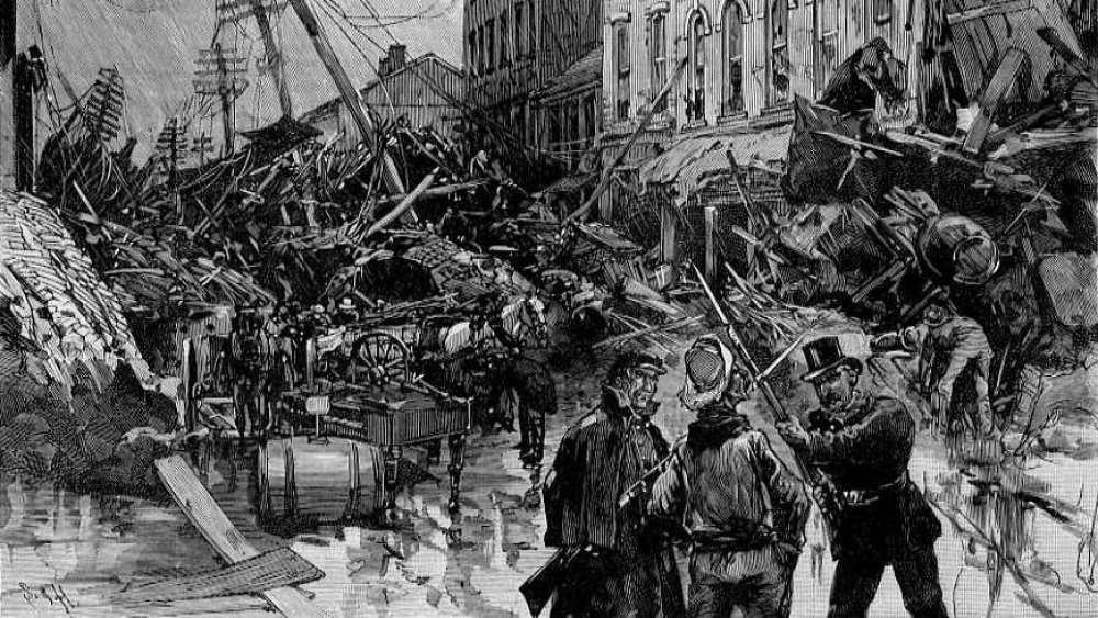After the Flood at Johnstown -- Main Street by Francis Schell and Thomas Hogan