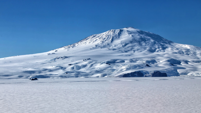 Mount Erebus in Antarctica