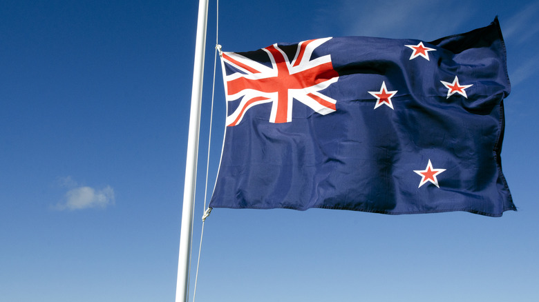The flag of New Zealand
