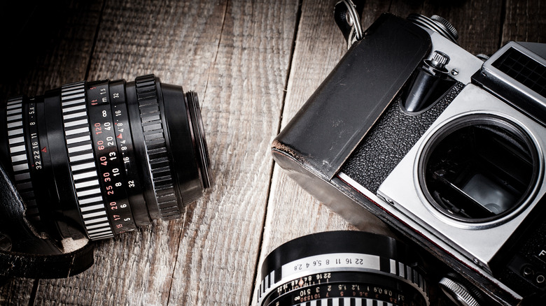 Old SLR camera