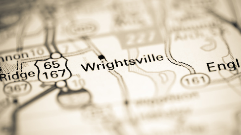 Wrightsville, Arkansas map