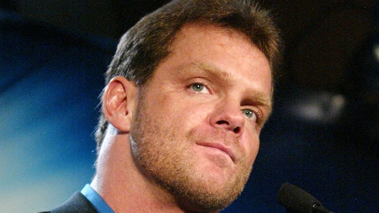 Chris Benoit looking at camera