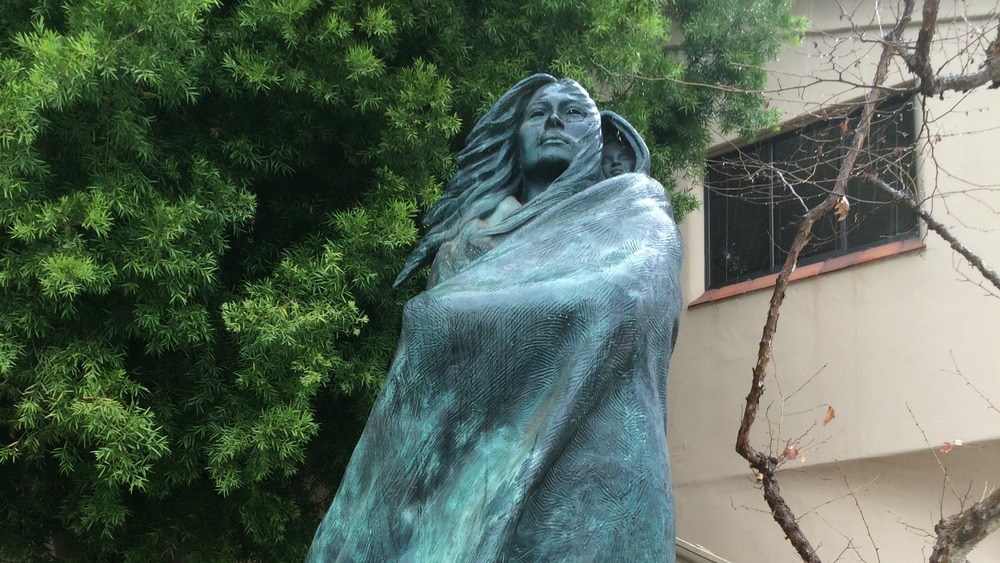 Statue of lone woman of San Nicolas Island