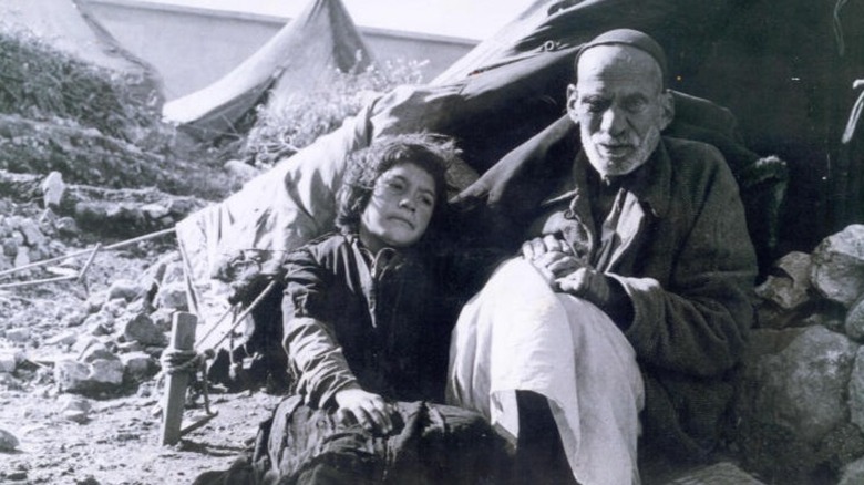 Uchodźcy palestyńscy Nakba starzec i dziecko