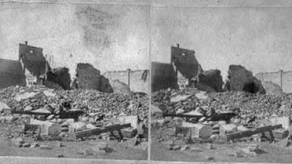 Sherman House after fire