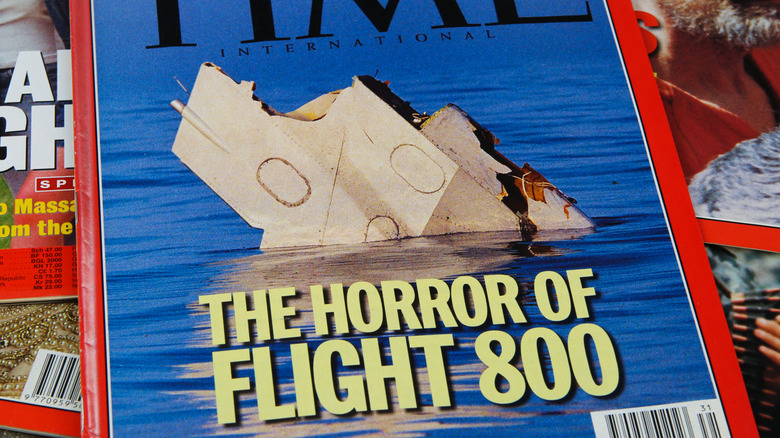 Cover of Time Magazine showing TWA Flight 800 wreckage