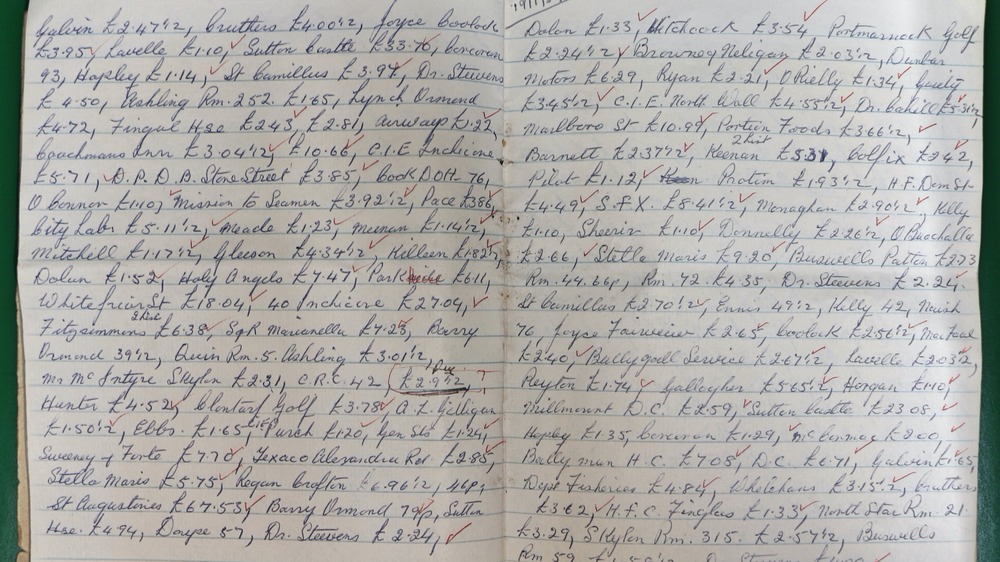 Magdalene asylums client ledger