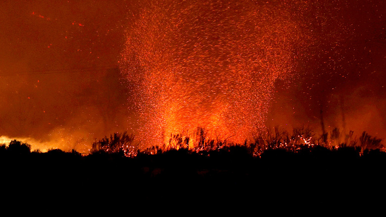 Burning landscape