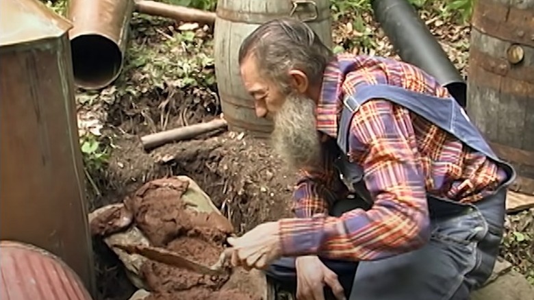 Popcorn Sutton and a still
