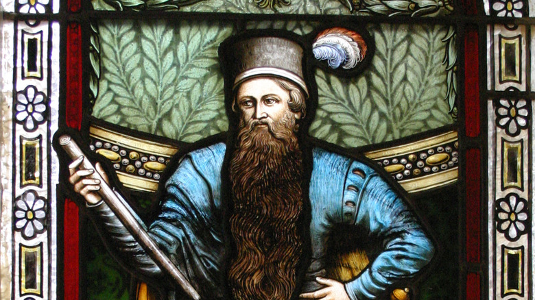stained glass image of Hans Steininger