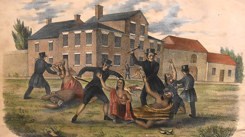 Artwork of Paxton Boy's Massacre