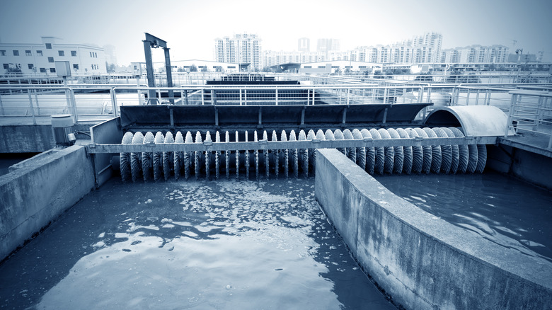 Water sewage treatment plant