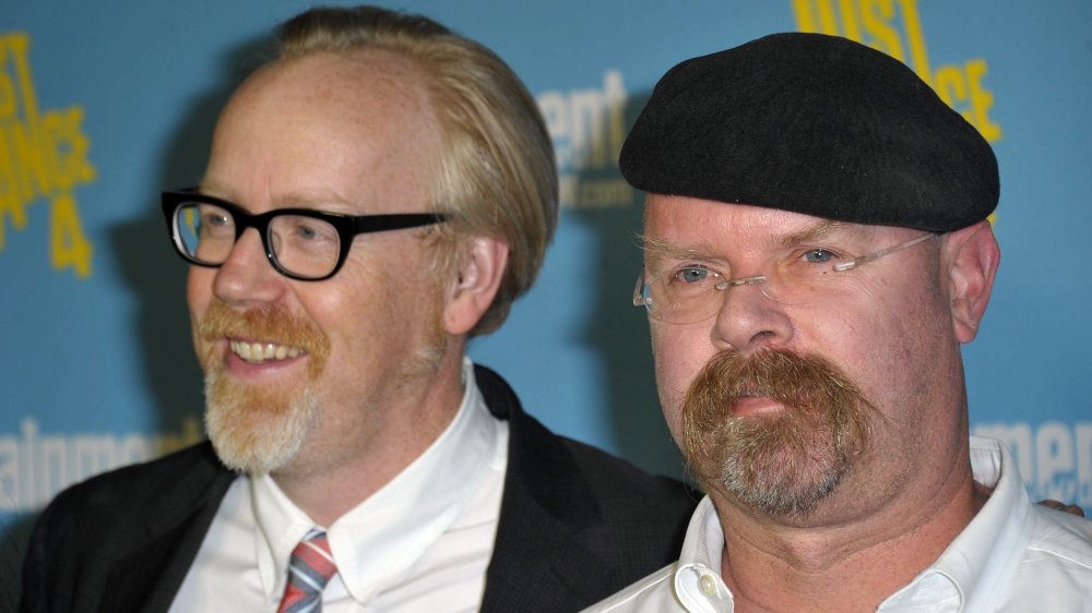 Jamie Hyneman with Adam Savage, hosts of MythBusters