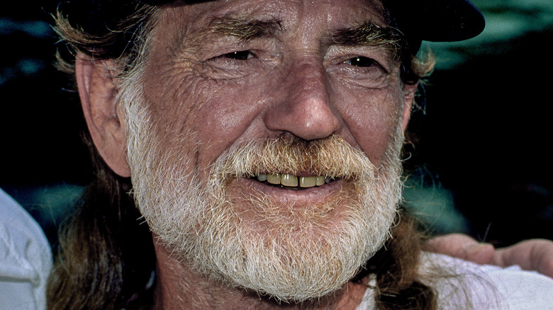 Willie Nelson smiling