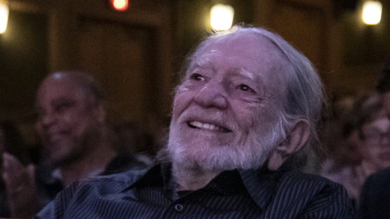 Willie Nelson smiling